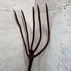 【演技用小道具】 ピッチフォーク 干し草用熊手 農器具 舞台道具 N0794の画像