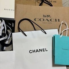 PRADA GUCCI COACH Tiffany CHANEL ショップ袋の画像