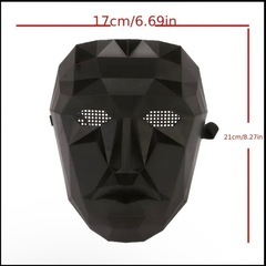 イカゲーム 仮面 ボス プレゼント ギフト 韓国 ネトフリ 黒 人気 コスプレ コレクションの画像