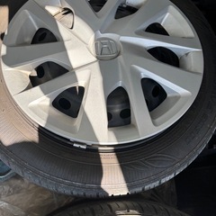 令和2年NBOX　JF3　12,000kmから外したタイヤ+鉄ホイール+ホイールキャップの4本セットです(^^♪の画像
