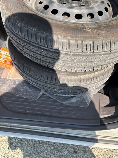 令和2年NBOX　JF3　12,000kmから外したタイヤ+鉄ホイール+ホイールキャップの4本セットです(^^♪