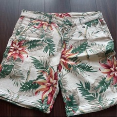 フラワープリント ショートパンツ XL Atmos