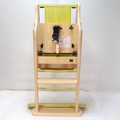 0220520610 ■ ピープル Jibunde high chair じぶんで！ハイチェア ナチュラルカラー×ライトグリーンの画像