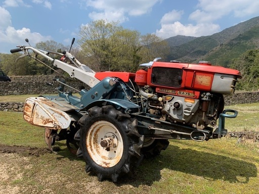 ⭐️実働クボタK600耕運機ディーゼル⭐️大型耕運機輸出⭐️ (モッ