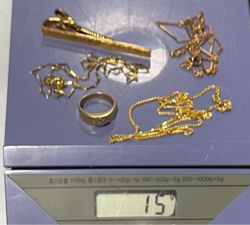 18金 リング ネックレス タイバー まとめて15g