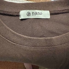 最終値下げ　nano universe ブラウンワンピース の画像
