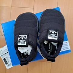 adidas ベビー スニーカー 120 ブラックの画像