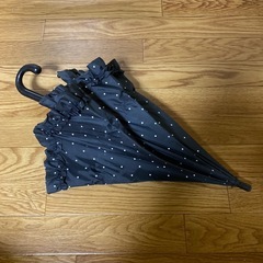 黒の水玉　傘