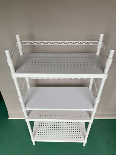 ☆中古￥5,000！バウヒュッテ　デスクサイドラック　家具　収納家具　幅60㎝ｘ奥行26㎝ｘ高さ120㎝　【BD002】