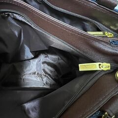 バッグ デニム トートバッグ レディース メンズ 手提げバッグ ママバッグ 通勤バッグ 仕切りの画像