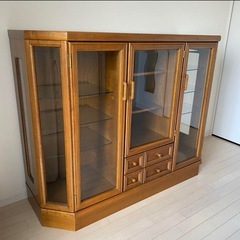 美品 店舗　コレクションサイドボード キャビネット アンティーク家具 洋風の画像