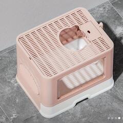 猫用トイレ折りたたみ可能！の画像