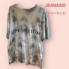JEANASiS（ ジーナシス）タイダイ柄ロゴTシャツ フリーサ...