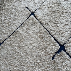 LOWYA 正方形ラグ シャギーラグ の画像