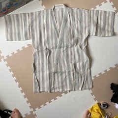ストライプ柄甚平 Lサイズ パンツ付き