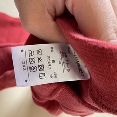 赤いパンツ 120cm 綿95%の画像