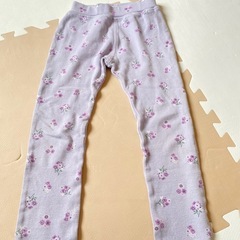 花柄ズボン120cm 薄紫色