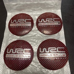 4/23値下げ　WRC センターキャップ シール4個セット 中古品