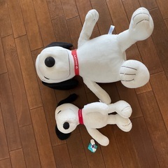 SNOOPY スヌーピー　大型　ぬいぐるみ　ティッシュ入れ　4点セットの画像