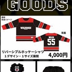 ウルフドッグス名古屋　リバーシプルホッケーシャツの画像