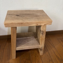 ヴィンテージ家具　スツール　木製　花台　椅子　チェア　ステップ　踏み台