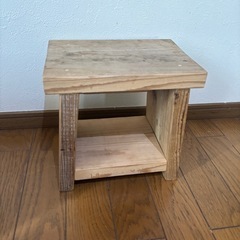 ヴィンテージ家具　スツール　木製　花台　椅子　チェア　ステップ　踏み台