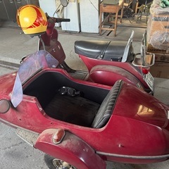 【希少】Vespa P200E（200cc）ベスパ　サイドカー付き 現状渡しの画像