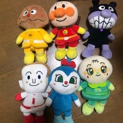 アンパンマンと仲間たちぬいぐるみ6体