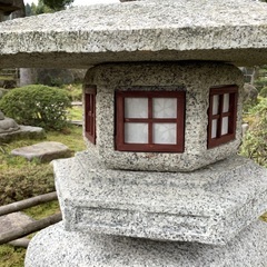  古代雪見灯籠二尺　灯篭　とうろうの画像