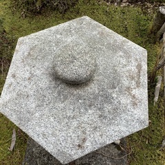  古代雪見灯籠二尺　灯篭　とうろうの画像