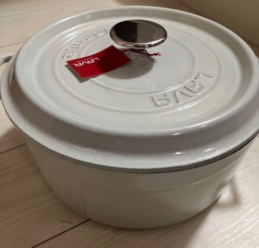 ラウンドキャセロールマジョリカホワイト28