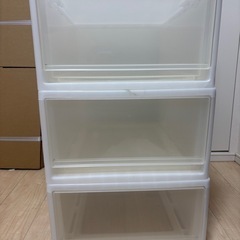 衣装ケース　3段セット　メーカー不明
