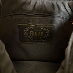 フェイラー トートバッグ パイル地 ブラック FEILER レディースの画像