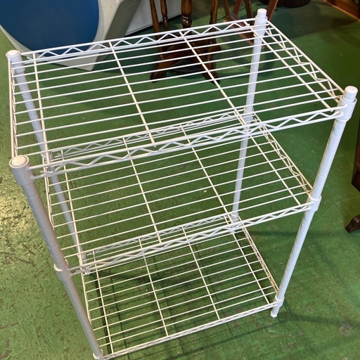 3段ラックメタルラックスチールラック白ホワイト家具 (買取 3段ラックメタルラックスチールラック白ホワイト家具 (買取