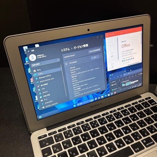 MacBook Air 2019'macOS windows11 office