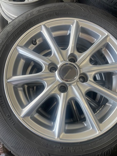 ダンロップENASAVE EC300＋　165/65R14 とeco FORMアルミホイール5.5J 14インセット38 4本セット　