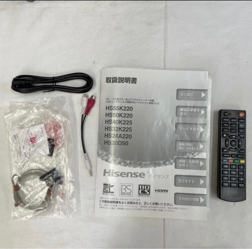 k10【液晶テレビ】40型　Hisene HS40K225