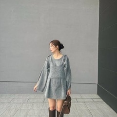 GRL 新品　アームウォーマー×ビスチェ×ニットセットアップ[m...
