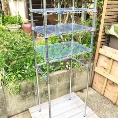 スチールラック ステンレス 4段 冷蔵庫ラック ☆配送応相談☆の画像