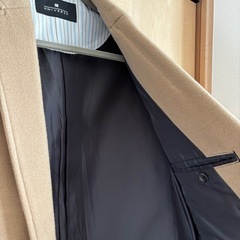【美品】NANO UNIVERSE ベージュ チェスターコートの画像