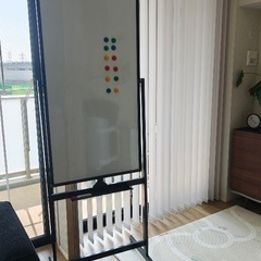 ホワイトボード移動式 ボード120cm 60cm 全長180cm...
