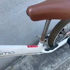 iimo キックバイク ストライダー ブレーキ・スタンド付 ホワイト の画像