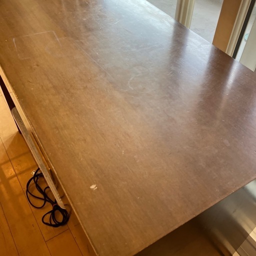 美品　カリモク　ドマーニ　テーブル　机　家具　木製　天然木　デザイン　おしゃれ 美品 カリモク ドマーニ テーブル 机 家具 木製 天然木 デザイン