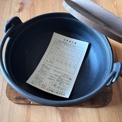 【新品未使用】日本鋳工  すき焼鍋　18cmの画像