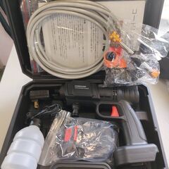 高圧洗浄機　充電式　庭　車　洗車　水やり　DIY　作業　電動工具　掃除　未使用　ジャングルジャングル良品館の画像
