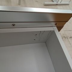 ★ジモティ割あり★  食器棚 ブラウン（木目） W88.5×D44×H187.5 クリーニング済み TC8163