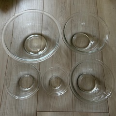 iwaki ガラスボウルセット