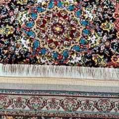イラン製 カーペット ラグ アクリル 225×150cm 新品 2畳 3畳 メダリオン 
ホワイトの画像