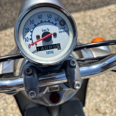 YAMAHA ビーノ60cc原付2種　黄ナンバー　後輪タイヤ交換済　シャンパンゴールドの画像