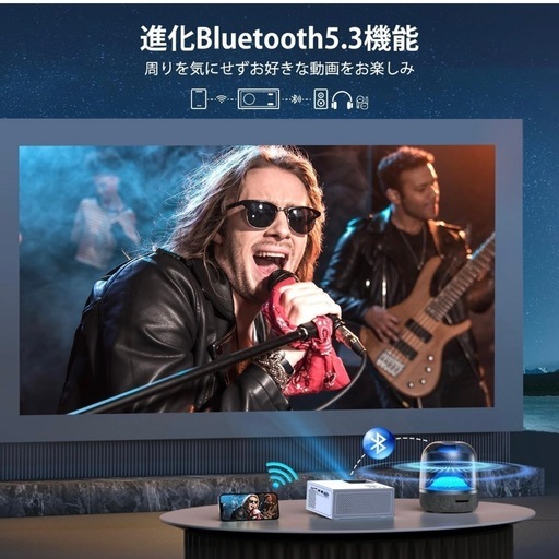 プロジェクター Bluetooth5.3 4k対応 1080P 13000LM